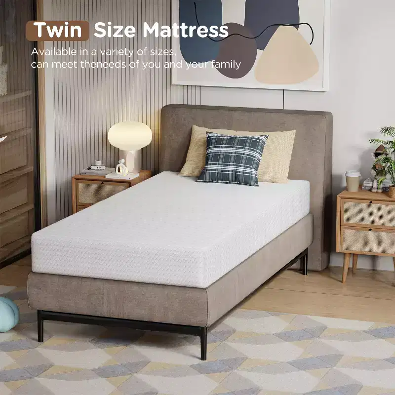 BestMassage 8 Inch Mattress Gel Memory Foam Mattress Medium Firmness Mattresses for Cool Sleep & Pressure Relief CertiPUR-US Certified