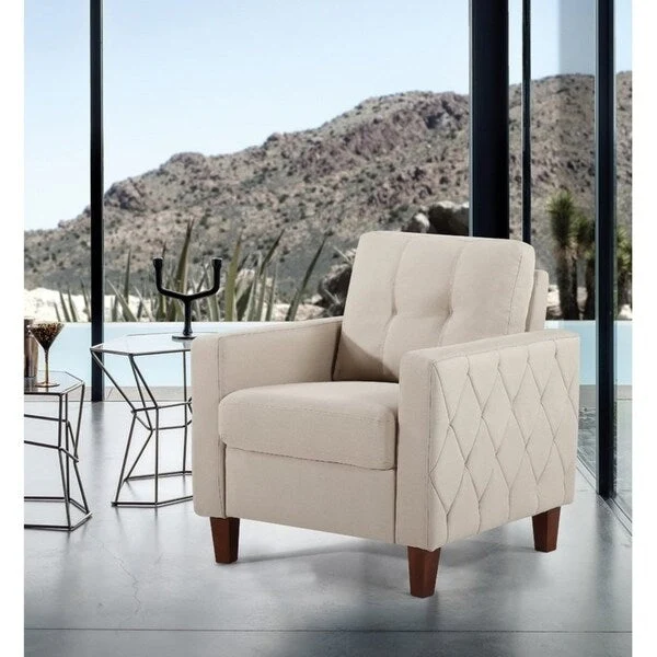 Harrad Tufted Mid-Century 3 Piece Living Room Set