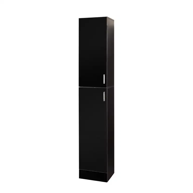 CLIHOME 2 Doors Freestanding Decorative Storage Cabinets with Adjustable Shelves