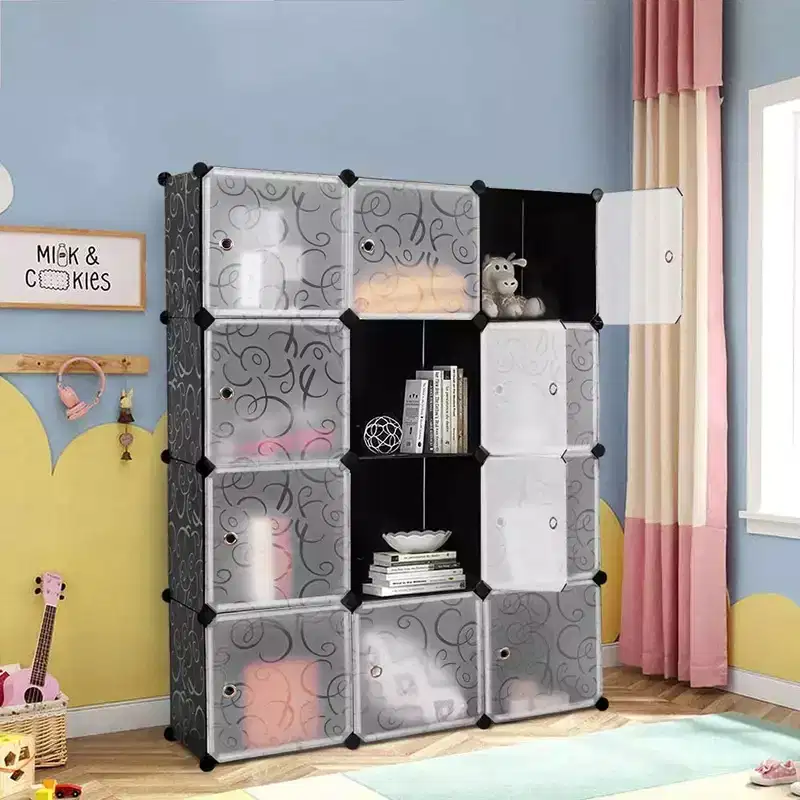 12 Cube Storage Organizer Portable Closet with Configurable DIY Design