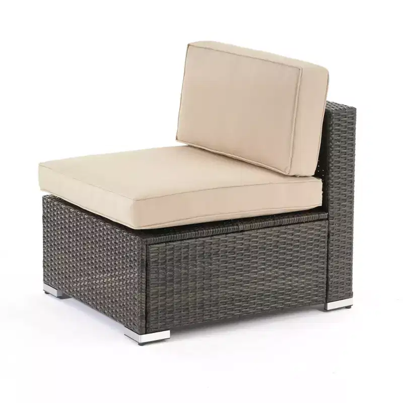 GODEER 7pc Wicker Outdoor Conversation Set