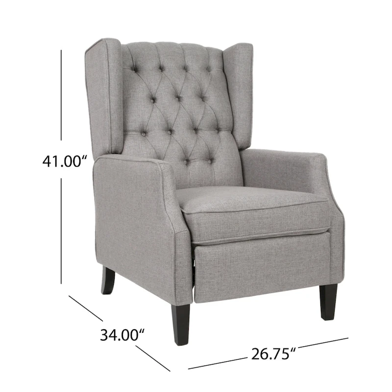 Keating Traditional Wingback Recliner by Christopher Knight Home