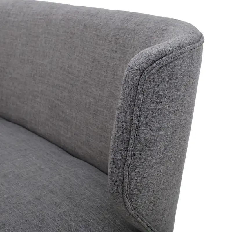 Desdemona Mid-Century Fabric Loveseat by Christopher Knight Home