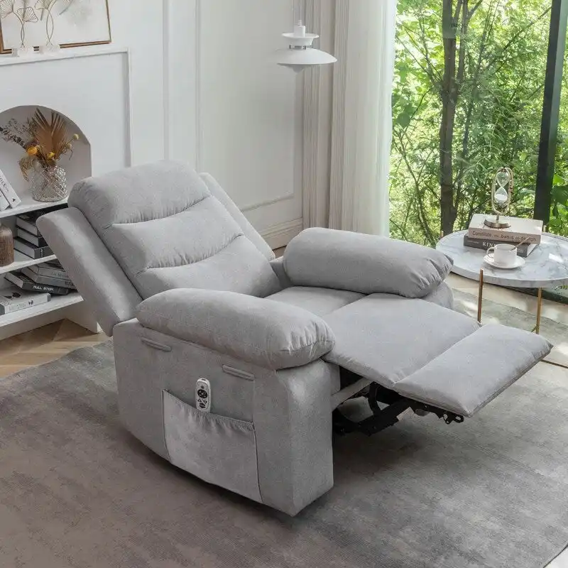 GEITIN Power Recliner with Adjustable Massage Function and Heating System