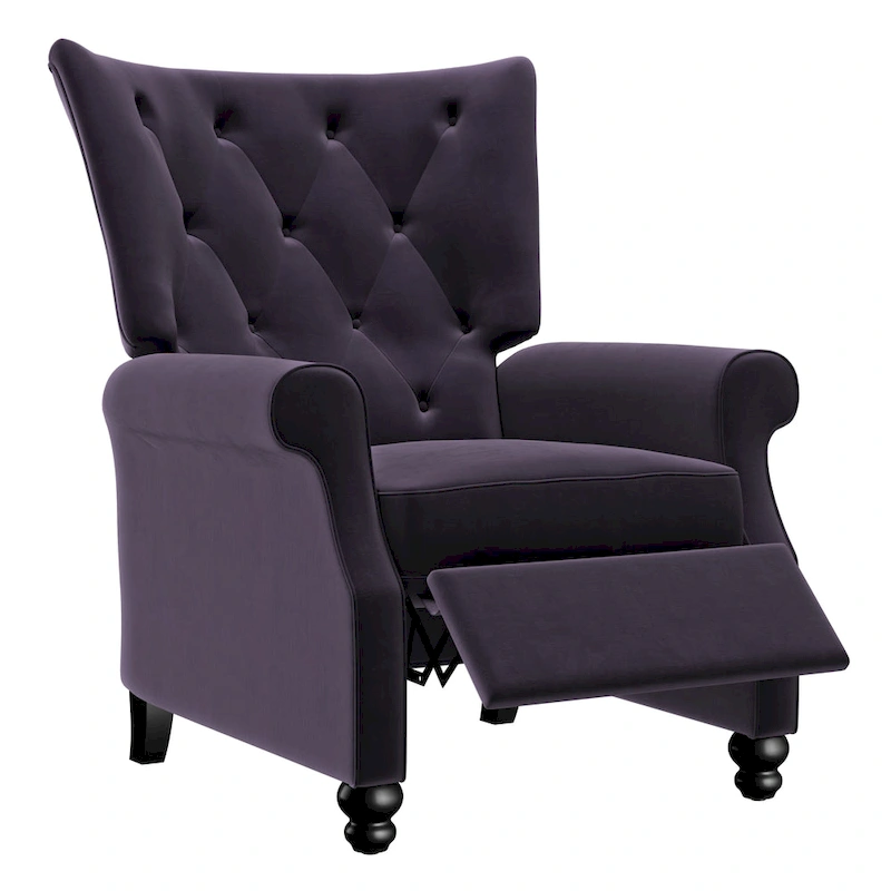 Copper Grove Plush Pushback Recliner Chairs (Set of 2)