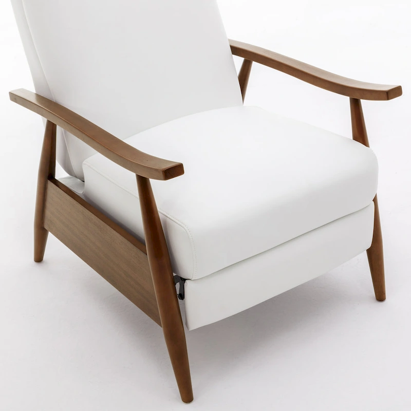 Sienna Upholstered Wood Push Back Recliner by Greyson Living