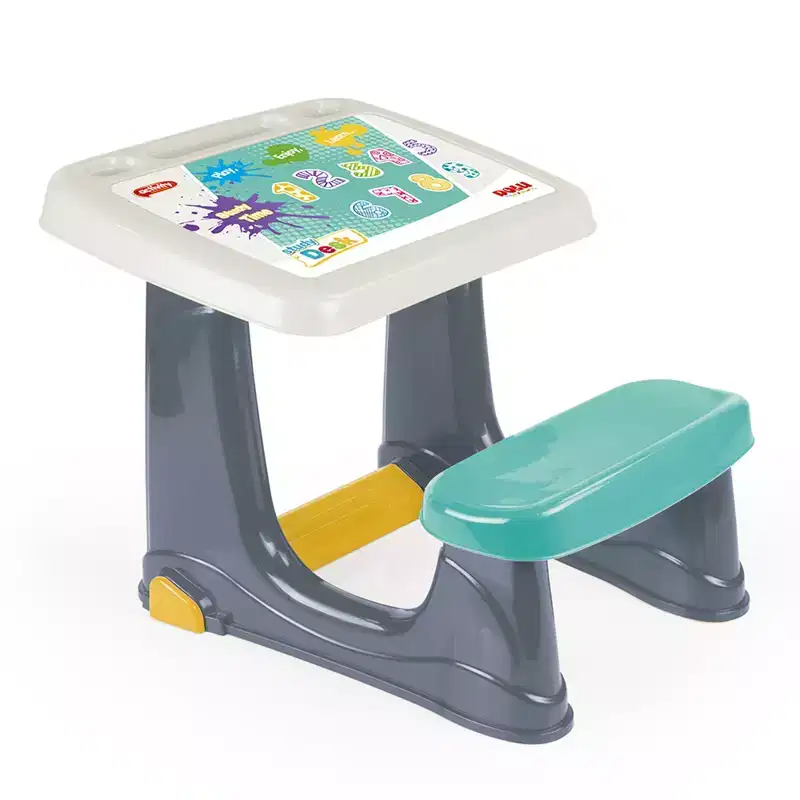Childrens Study Desk Kids Activity Table, Chair, and Footrest, Multicolor