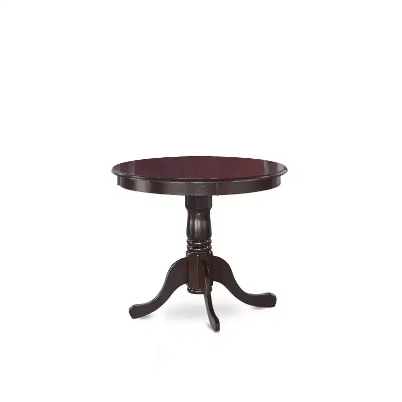 HomeStock 3-Piece Cappuccino Solid Wood Top - Dining Room Set - Seats-4