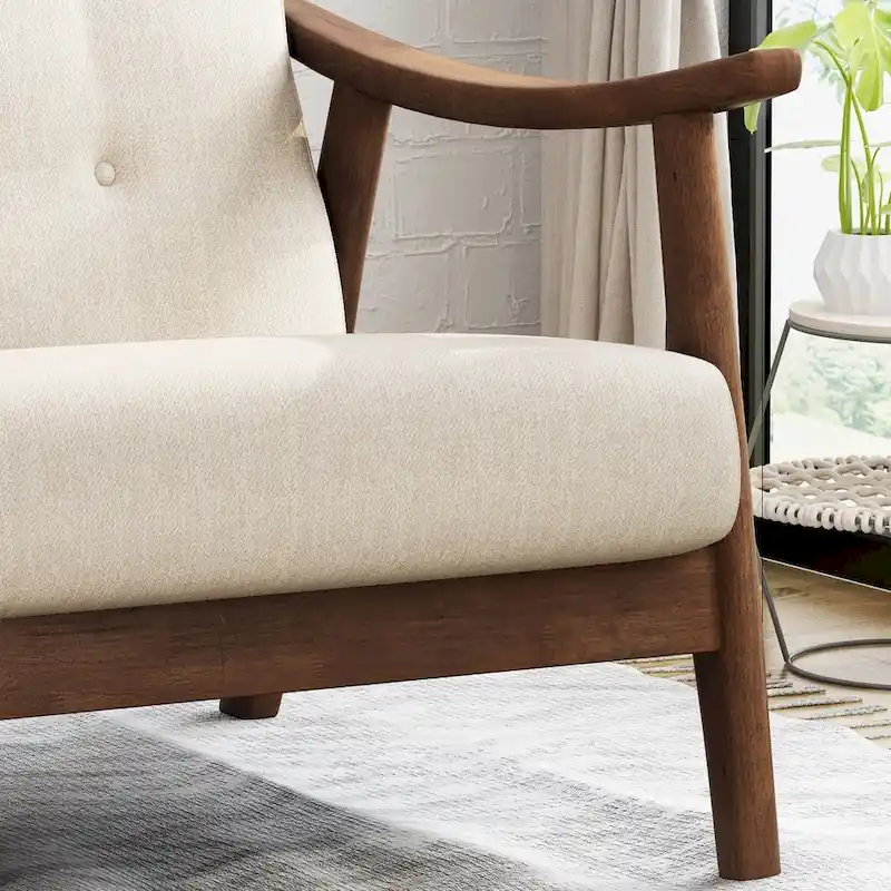 Hetel Mid-Century Modern Settee by Christopher Knight Home