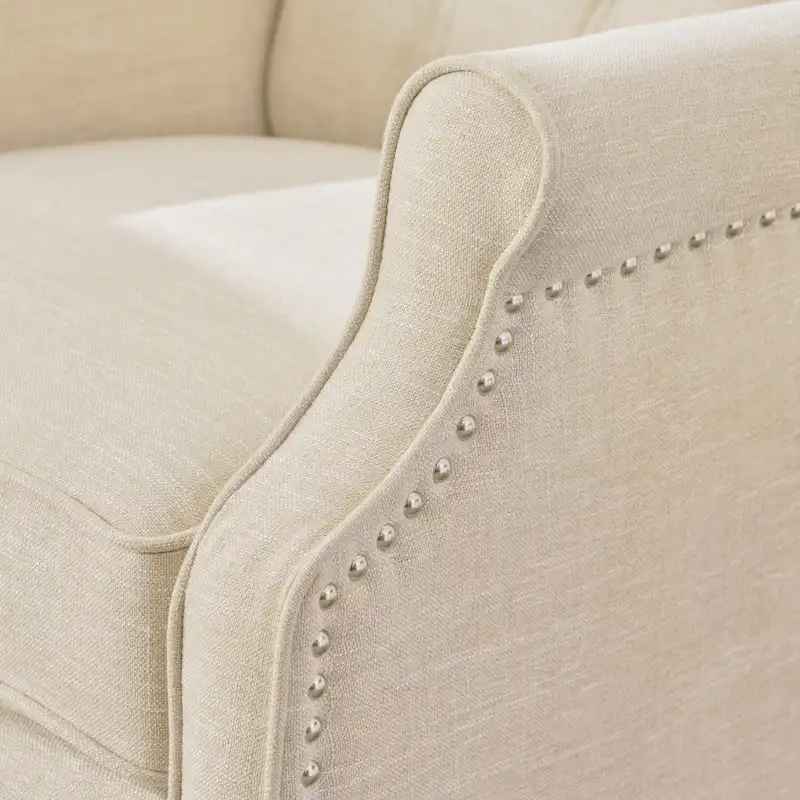 Walter Tufted Fabric Wingback Recliner Club Chair by Christopher Knight Home