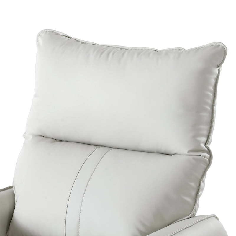 Modern Small Rocking Swivel Recliner Chair with Overstuffed Seat