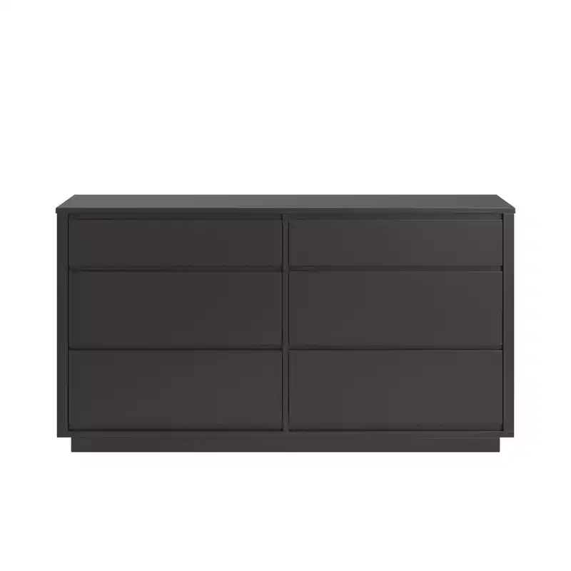 6-Drawer Dresser - Black