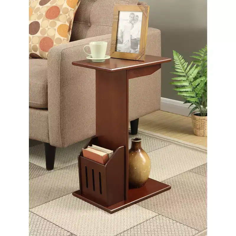 Round Wood Table Top End Table 1 -piece