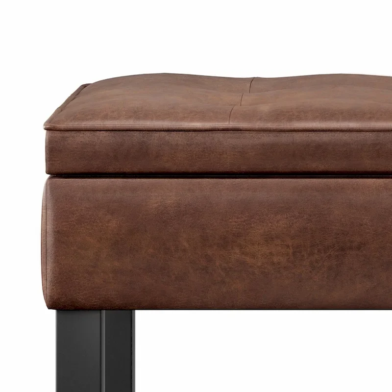 WYNDENHALL Essex 44 inch Wide Transitional Rectangle Ottoman Bench