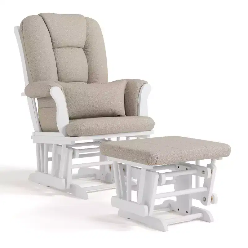 Nursery Glider Rocking Chair and Ottoman
