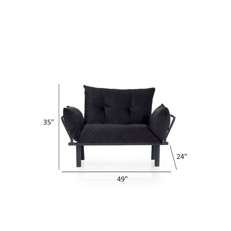 Sona Futon Love Seat ,Frame collapsible