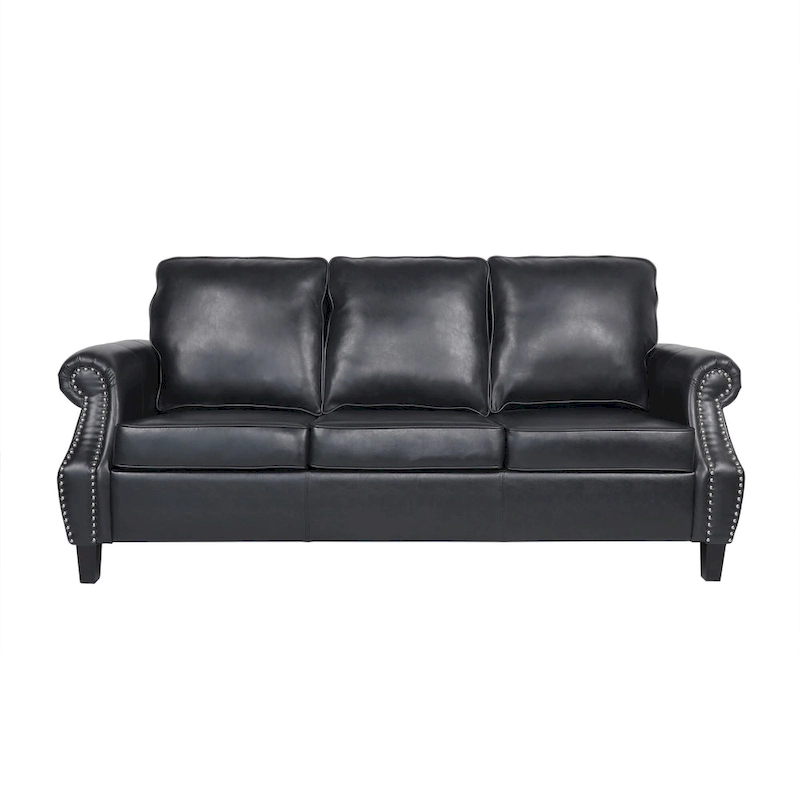 Dowd Faux Leather 3 Piece Club Chair and Sofa Set by Christopher Knight Home