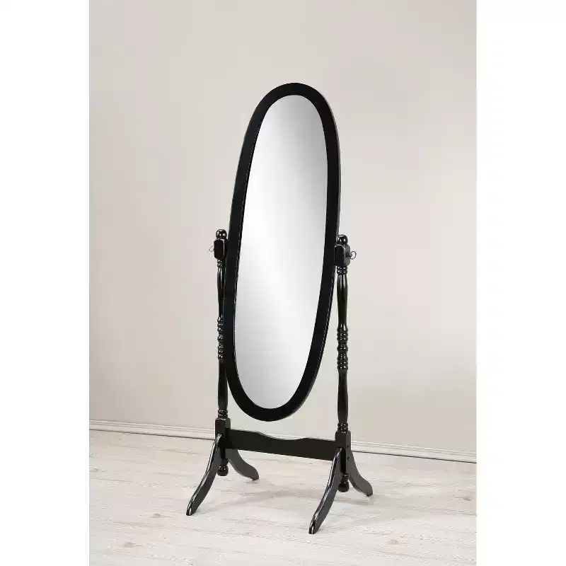 TUYOHW Oval Full Length Mirror,Vanity Mirror with Wood Frame for Bedroom,Living Room,Cloakroom