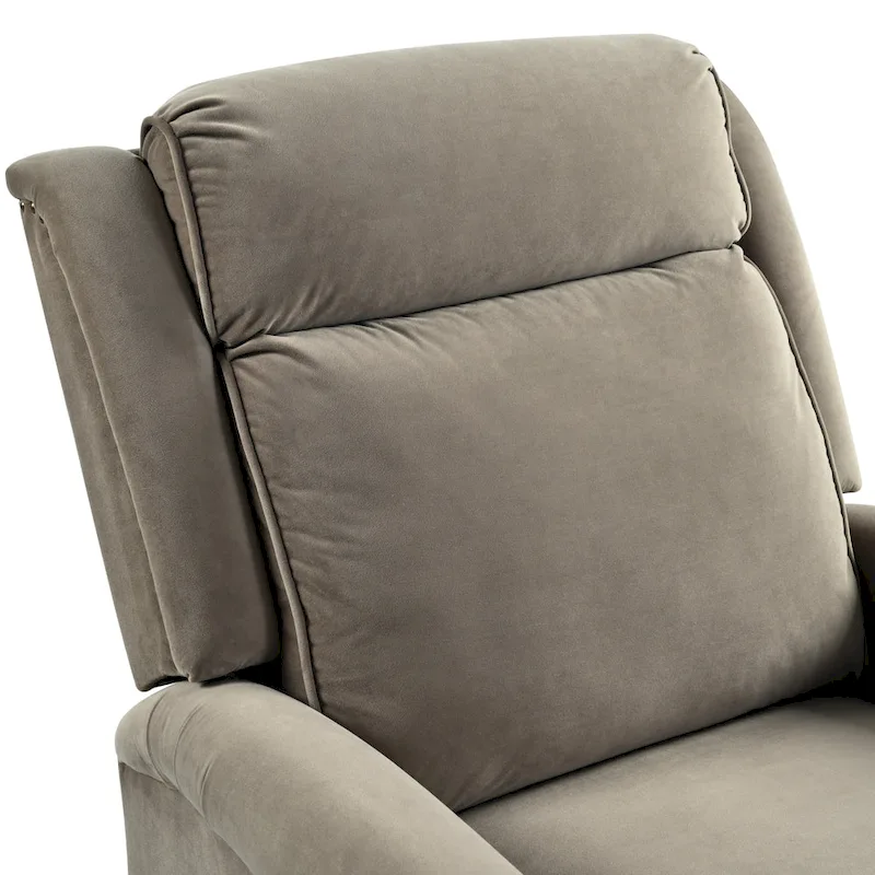 Marloo Modern Swivel Velvet Recliner Chair by Christopher Knight Home