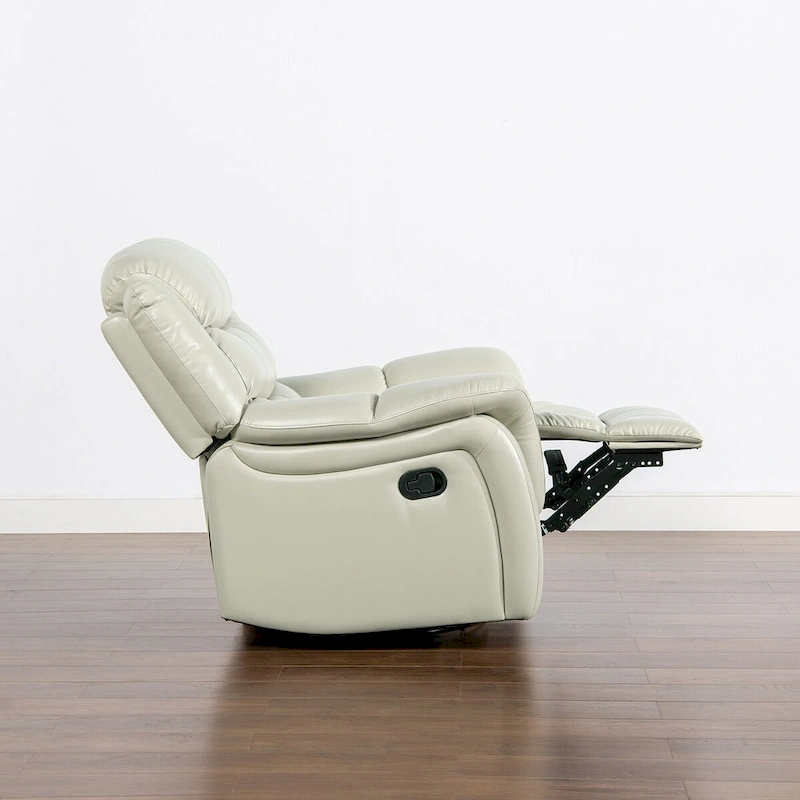 Rover 41.5 Faux Leather Manual Swivel Glider Recliner