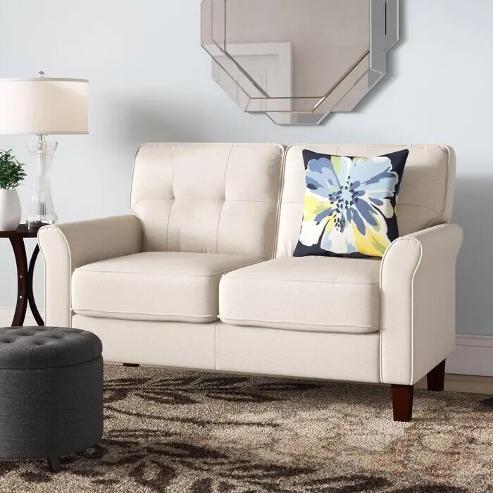 Kouchouk 54.5 Linen Flared Arm Loveseat