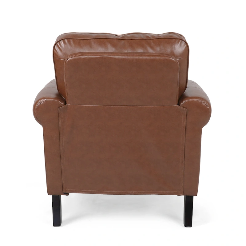 Dowd Faux Leather 3 Piece Club Chair and Sofa Set by Christopher Knight Home