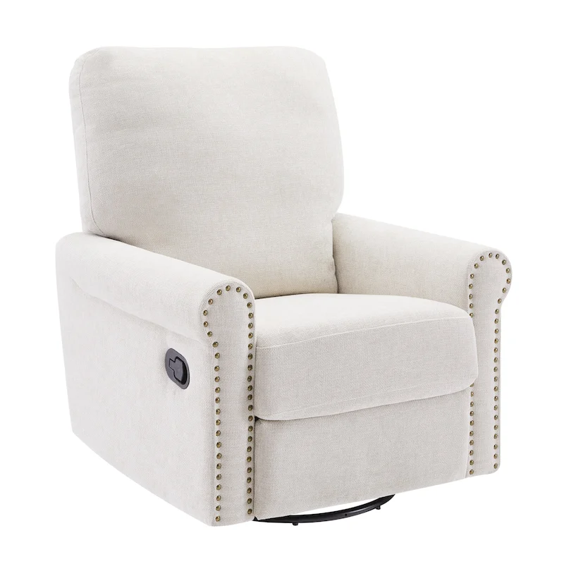 Heido 360 Degree Swivel Glider Manual Recliner Leisure Chair Set of 2
