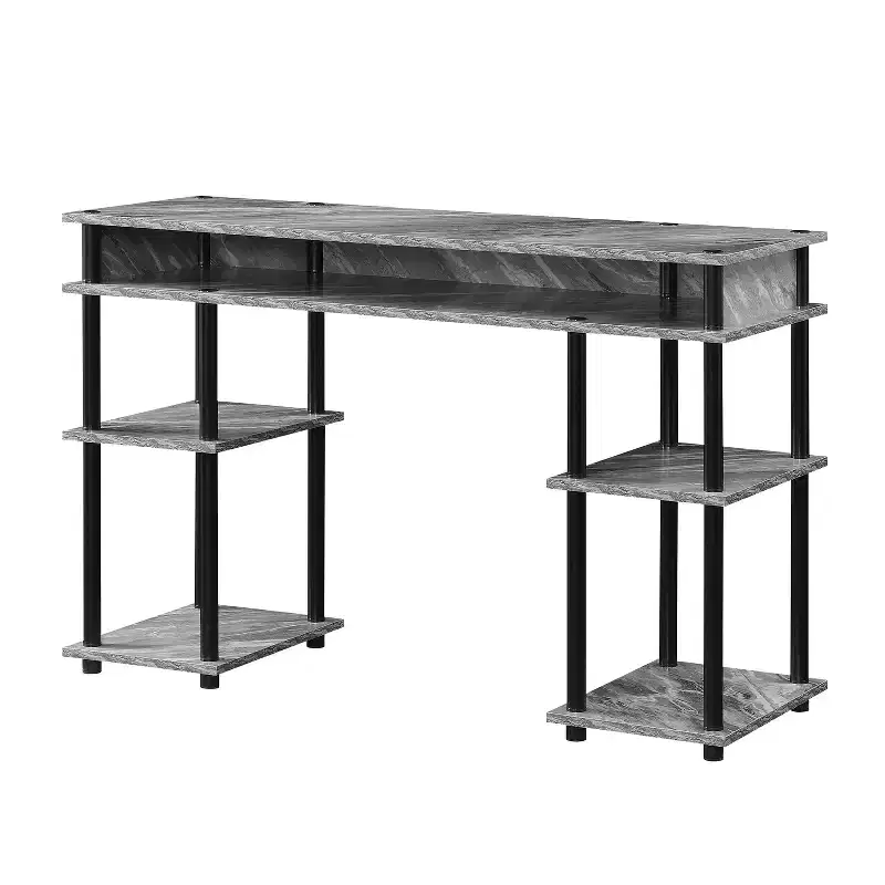 28 in.H Brown Color Wood Composite Computer Desks with All Purpose Drawer