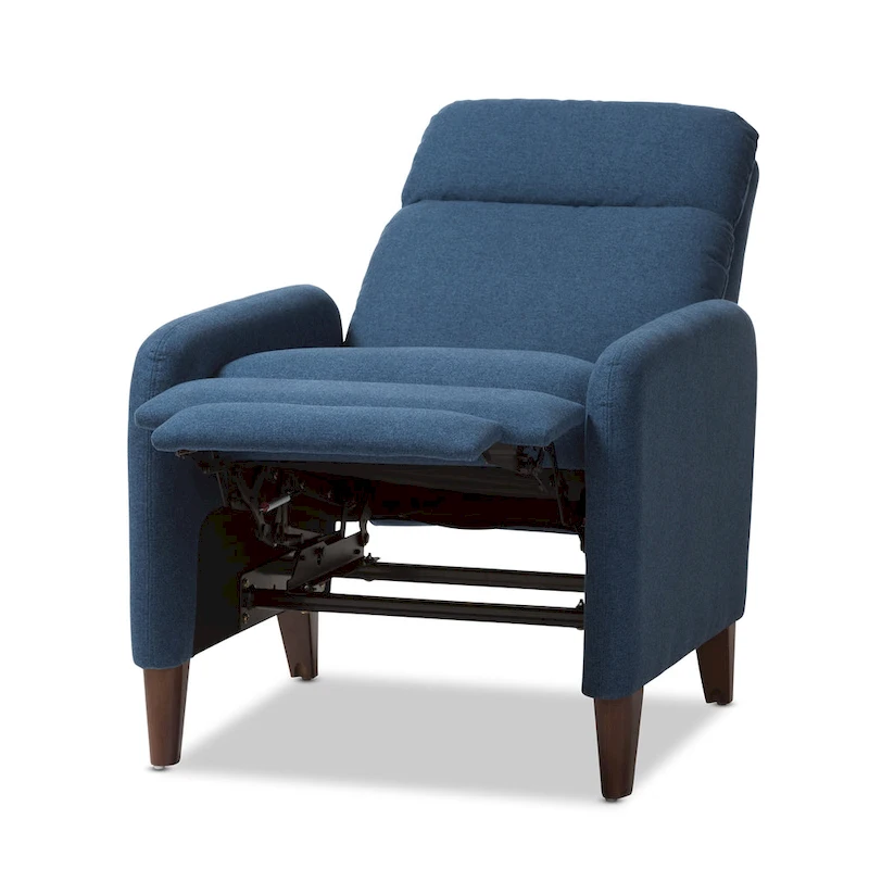 Mid-century Fabric Recliner by Baxton Studio