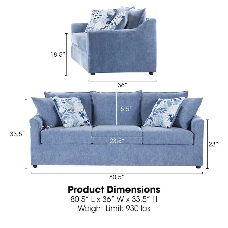 New Classic Furniture Anatasia 2-piece Living Room Set, Made in USA