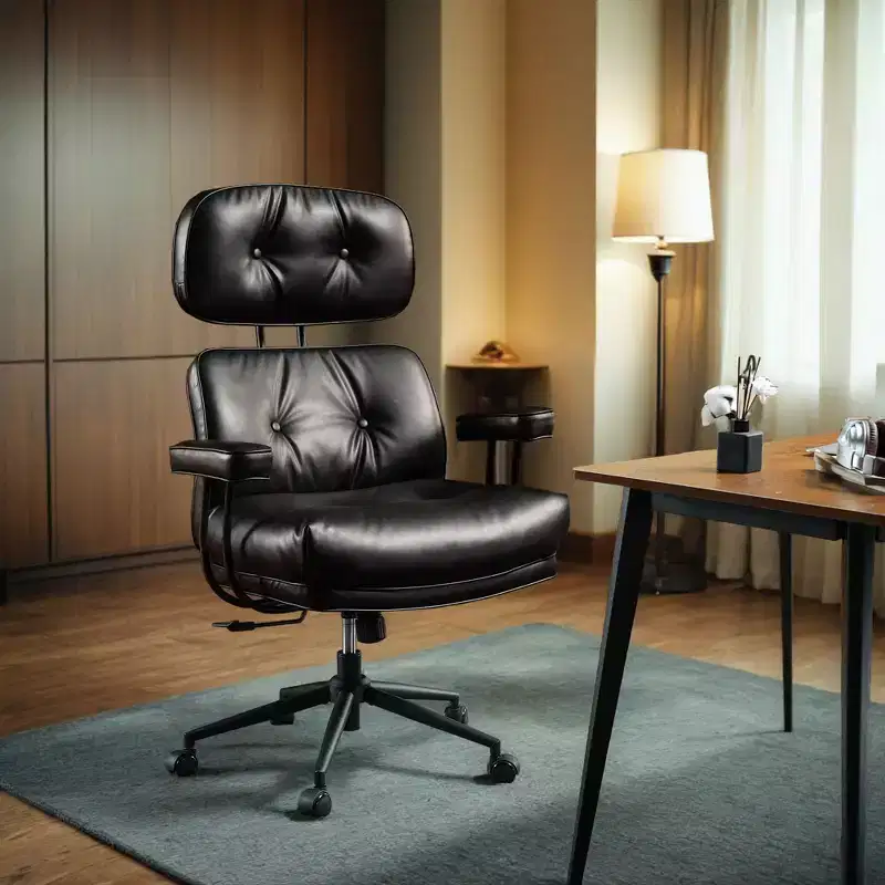 High Back Executive Office Chair with Recline Function, Ergonomic Lumbar & Neck Support, Desk Chair