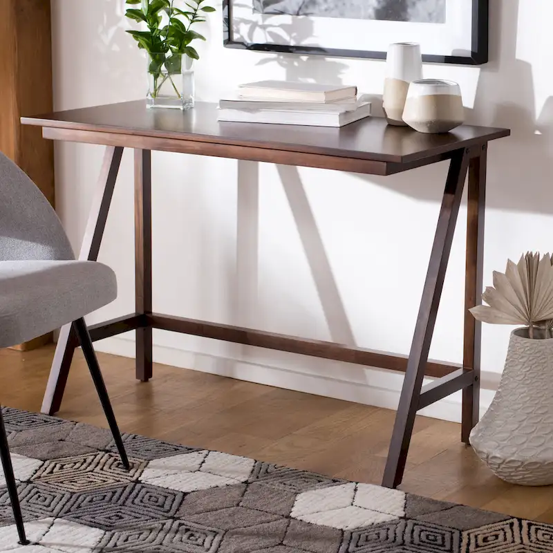 SAFAVIEH Irva Mahogany Wood Writing Desk