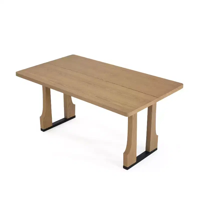 Christopher Knight Home Rowan Rustic 63" Dining Table with Double Pedestal Base Natural Ash