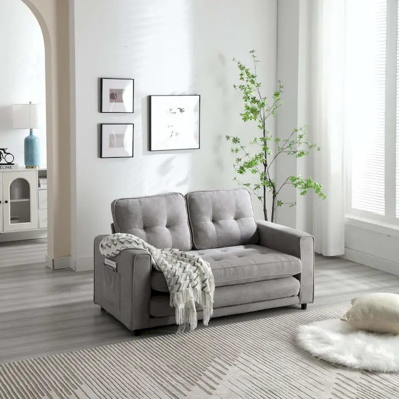 3 Fold Sofa,Convertible Futon Couch sleeper sofabed