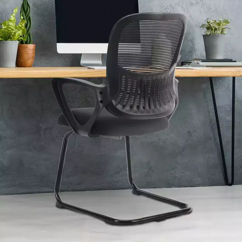 TUYOHW Ergonomic Office Desk Chair with Padding Seats, Gaming Chair with Armrest and Lumbar Support, Computer Chairs for Reading Room, Black