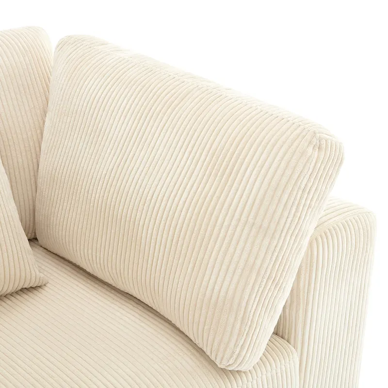 105 Sofa with Cushions and 5 Pillows