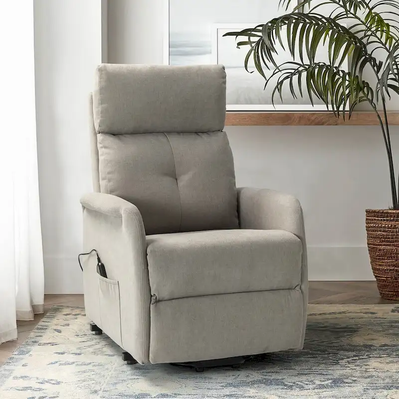 Elisa Power Remote Lift Assist Recliner with Metal Base