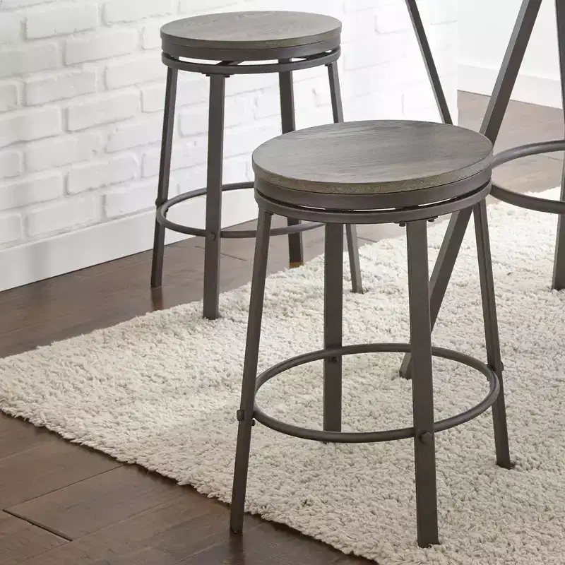 5pc Portland Counter Height Dining Set Gray - Steve Silver Co.