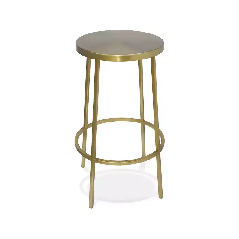 Brushed Gold Iron Counter Stool