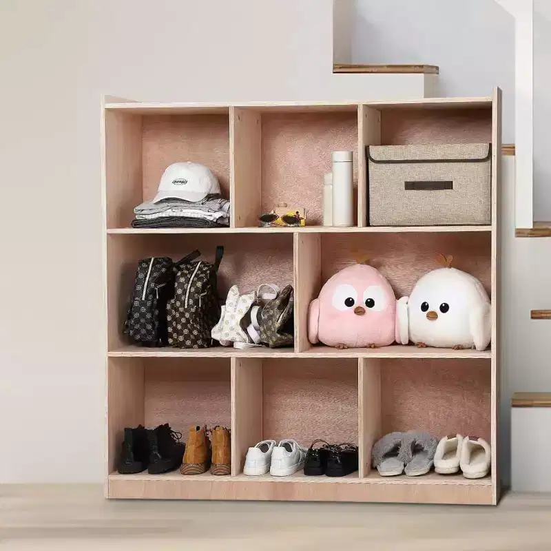 8 Cubbies Storage Toy Shelves for Home and School