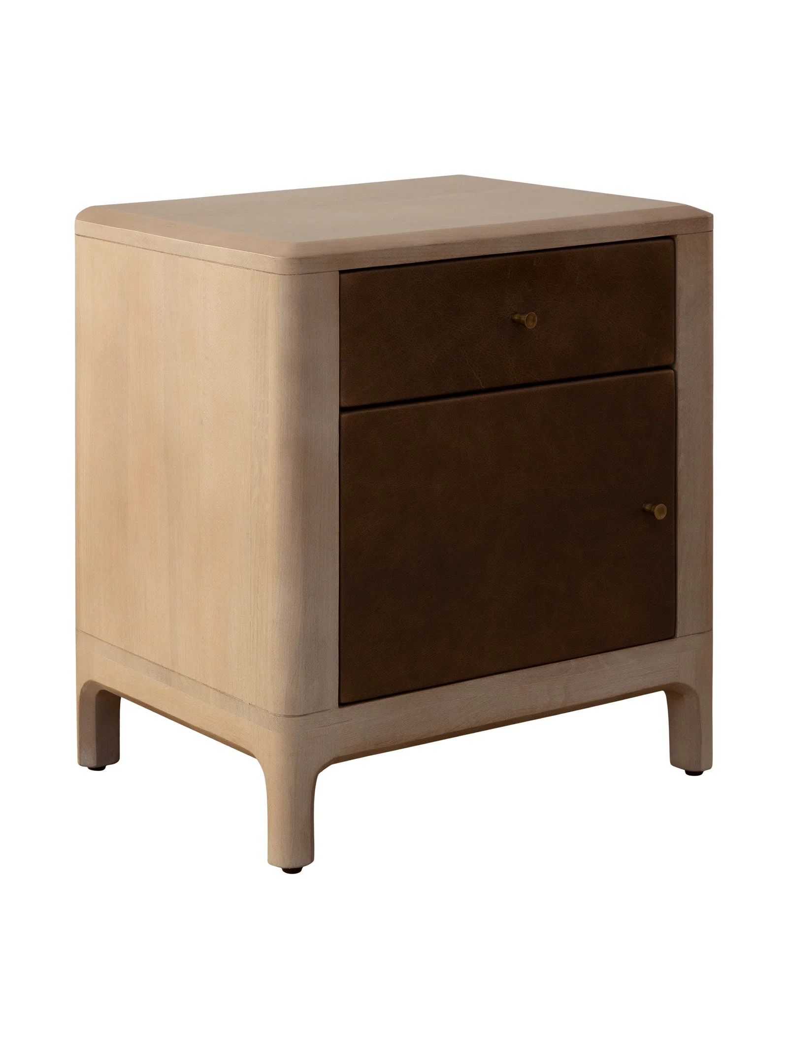 Modern Solid Oak Nightstand for Bedroom