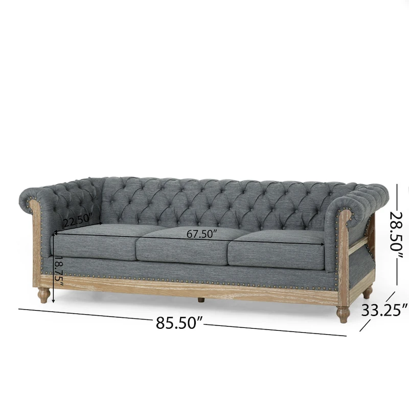 Voll Fabric 3 Piece Living Room Set by Christopher Knight Home