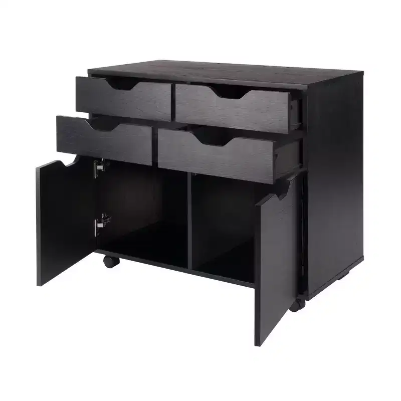 Halifax 2 Sections Mobile Storage Cabinet - Winsome
