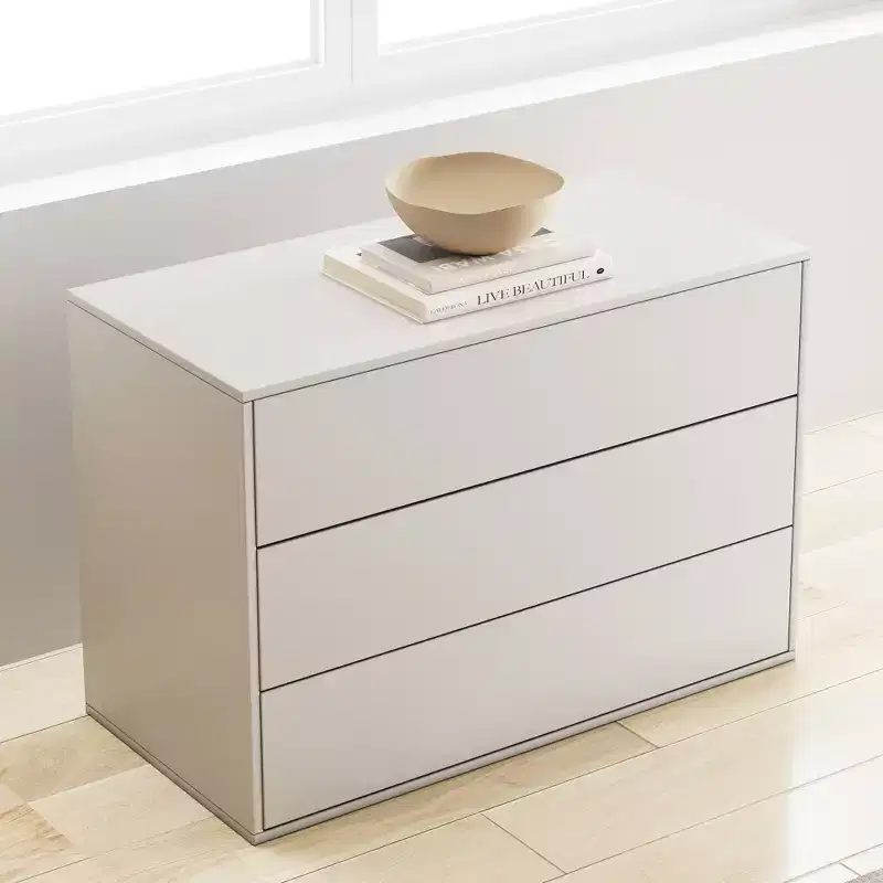 3 drawer dressing table, suitable for wardrobe, bedroom, living room drawer dressing table bedside table, with wooden drawer cabinet