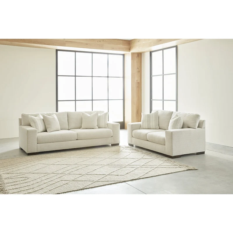 Signature Design by Ashley Maggie White 2-Piece Upholstery Package - 96W x 40D x 37H