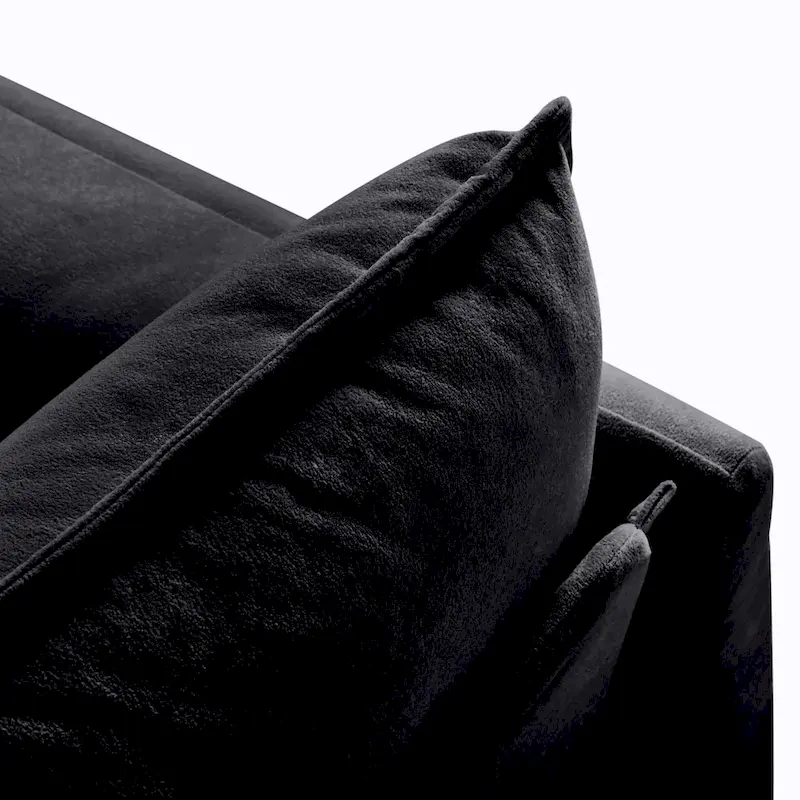 2-Piece 75.59 Chenille Cloud Loveseat Sofa Set with Deep Seat and 4 Pillows