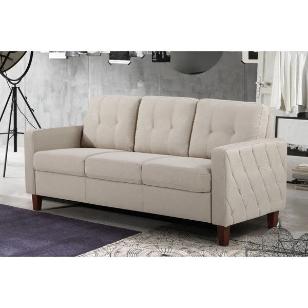 Harrad Tufted Mid-Century 3 Piece Living Room Set