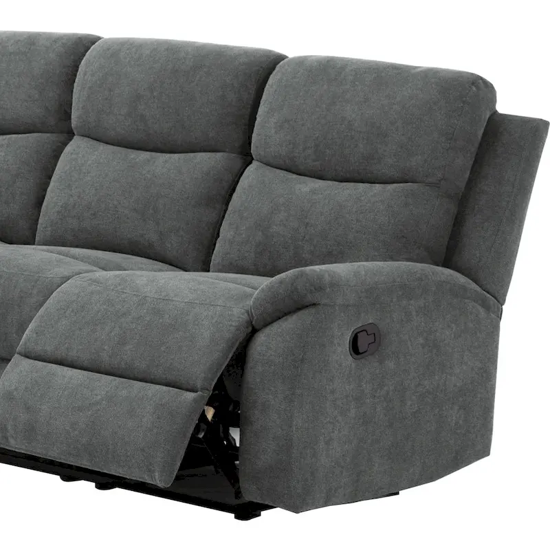Ronald Transitional Faux Leather Reclining Living Room Sofa Set