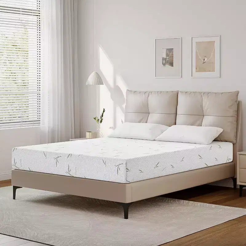 8 10 Inch Memory Foam Mattress in a Box Medium Firm Gel Foam with Cooling Bamboo Cover Fiberglass-Free CertiPUR-US Certified Bed