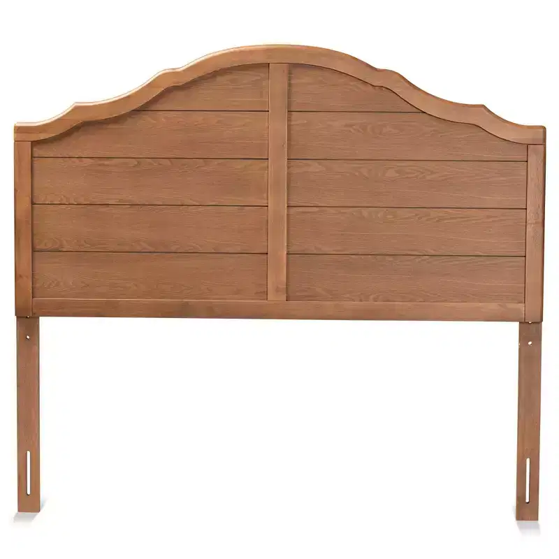 Full Clive Vintage Traditional Farmhouse Headboard by Baxton Studio: Arched, Bed Frame Mounted